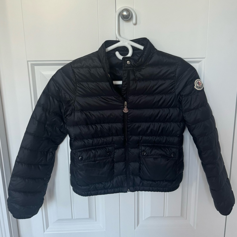 Moncler kids Down filled puffer in black size 10